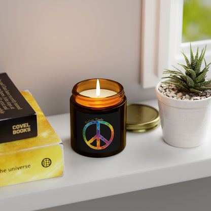 Peaceful Vibes Scented Candles - Coconut Apricot Wax (4oz)