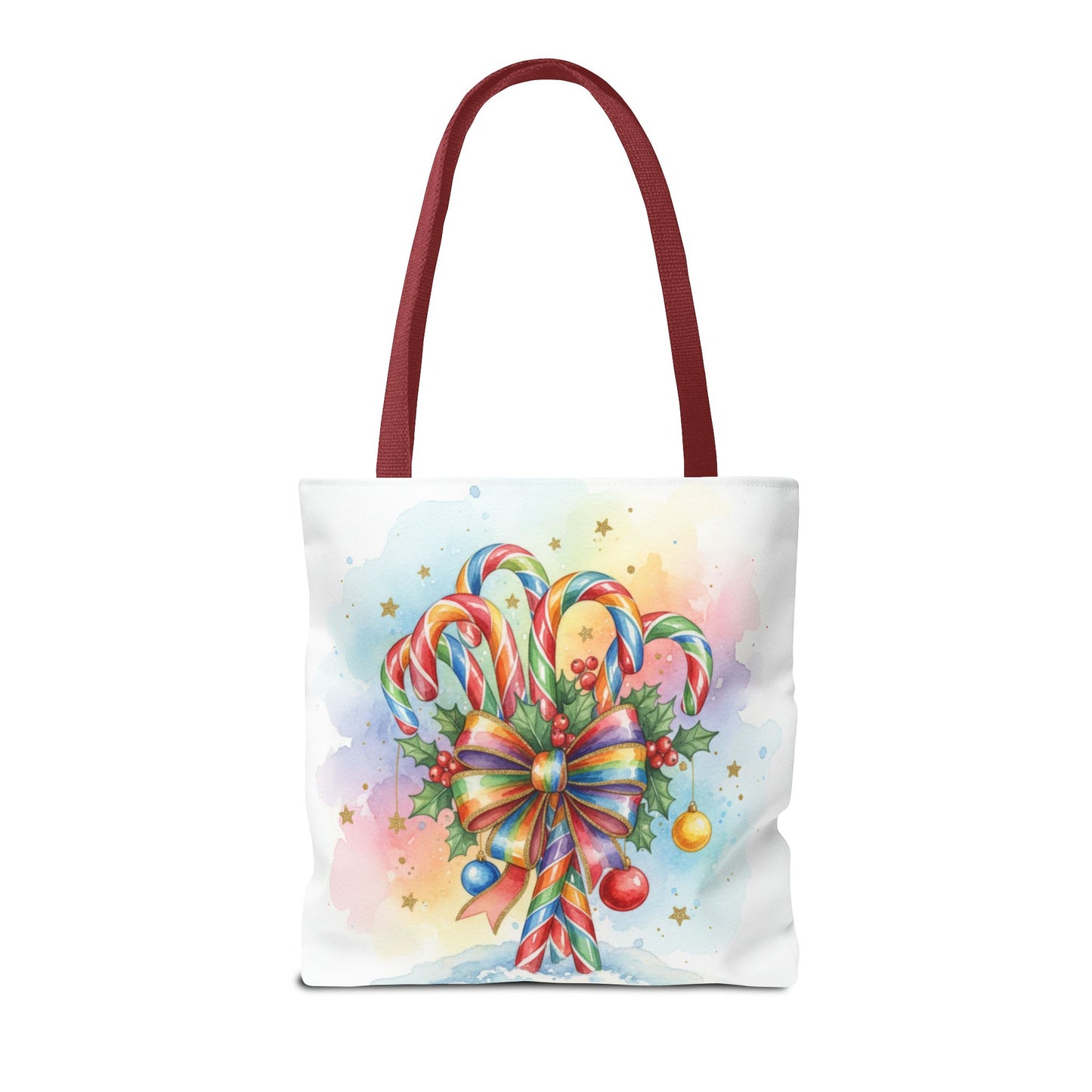 Festive Candy Cane Tote Bag