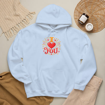 I Love You Graphic Hoodie