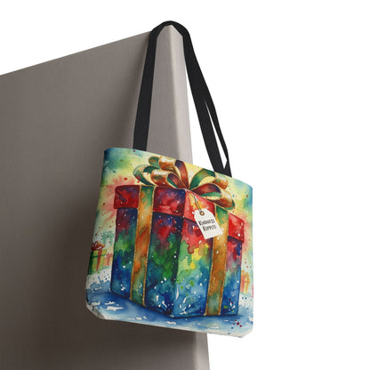 Colorful Gift Tote Bag - Perfect for Holidays & Celebrations -Simple message of Kindness - Reusable