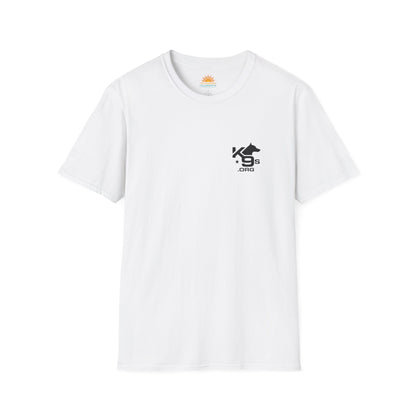 K9s.org Unisex T-Shirt with K9s4KIDs Logo Fundraiser Design