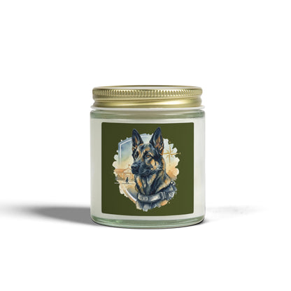 German Shepherd Coconut Apricot Scented Candle (4oz)