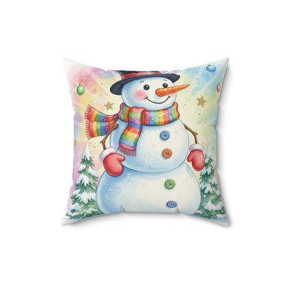 Christmas Snowman Pillow