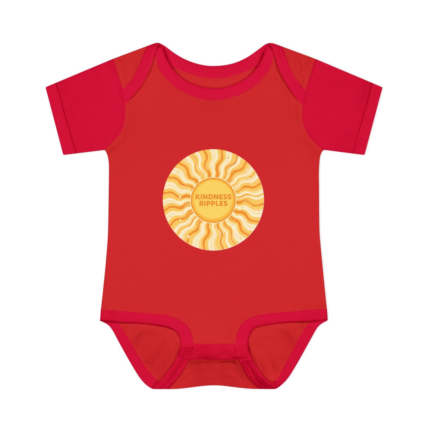 Sunshine Infant Bodysuit - "Mindfulness Ripple" Design for Newborns