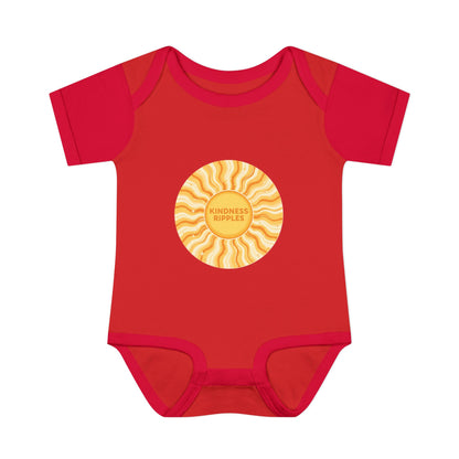 Sunshine Infant Bodysuit - "Mindfulness Ripple" Design for Newborns