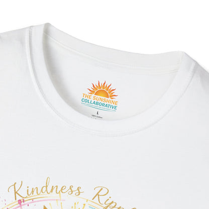 Spiritual Lotus Flower T-Shirt - Unisex Softstyle Tee with OM Design