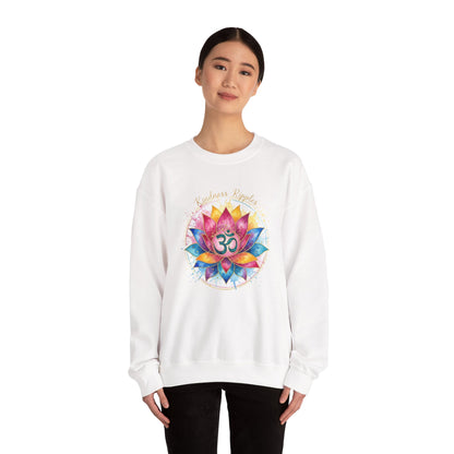 Spiritual Lotus Crewneck Sweatshirt - Mindfulness & Meditation Design