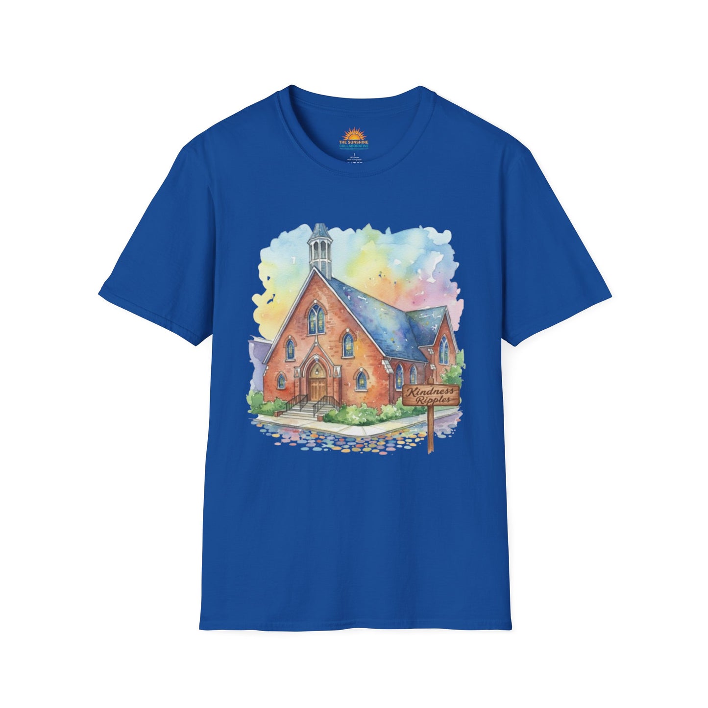 Watercolor Church Unisex Softstyle T-Shirt - Homage to the St. William Community