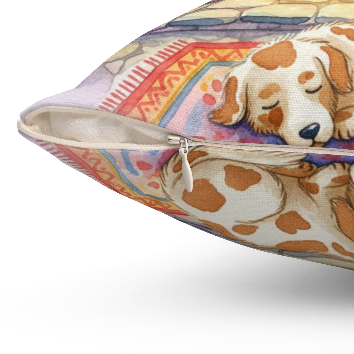 Cozy Fireplace Decorative Pillow