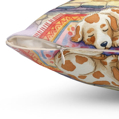 Cozy Fireplace Decorative Pillow