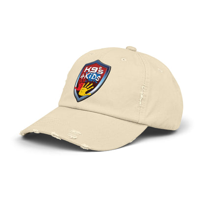 K9s4KIDs Distressed Cap — Funding Safety for Children Logo Hat