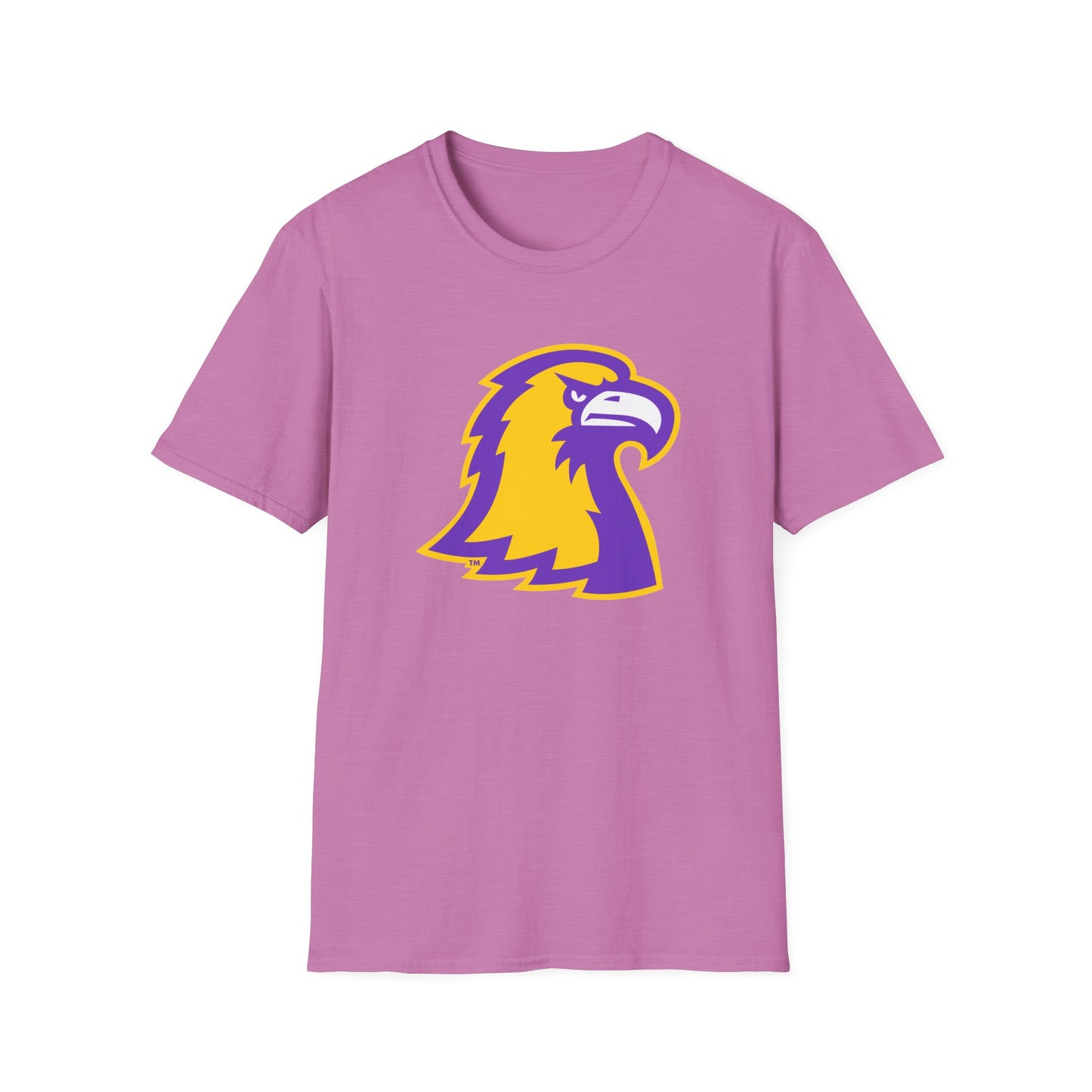 Golden Eagle Mascot Pink Out T-Shirt — Purple & Gold School Spirit Tee