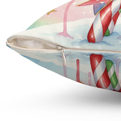 Christmas Candy Cane Decorative Pillow