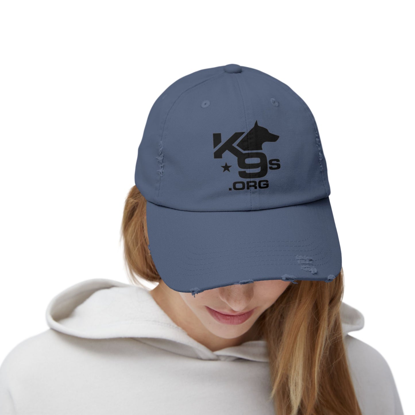 K9s.org Distressed Baseball Cap – Tactical Dog Rescue Logo Hat