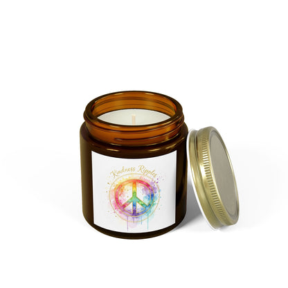 Peaceful Rainbow Scented Candles - Coconut Apricot Wax